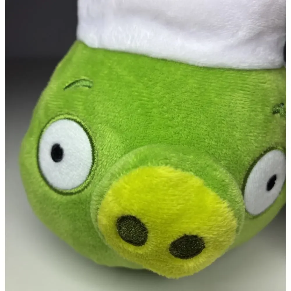 Angry Birds Santa Hat Pig Plush 5” Christmas 2025 Toy Factory New With Bent Tags